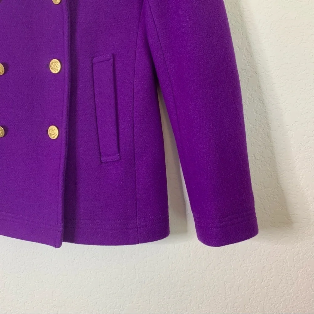 J.crew Womens purple stadium cloth pea cot 4 - Picture 2 of 12